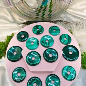 Pendentif Donut Malachite Congo