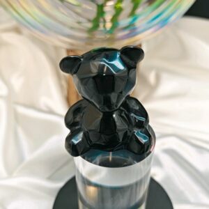 Ourson en obsidienne Noire