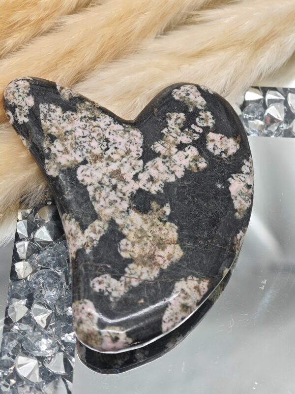 Gua Sha  Obsidienne Flocon de Neige
