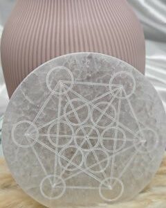 Cube Métatron Gypse fibreux , Sélénite