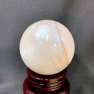 Sphère Pierre de Lune Blanche & ses reflets bleus