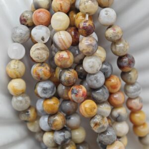 Perle Agate Crazy Lace 6mm