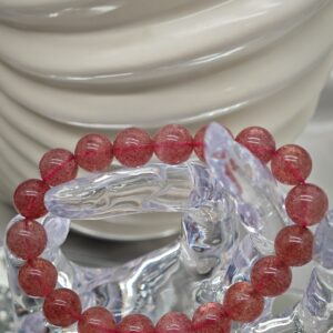 Bracelet Lépidocrosite Quartz fraise 10mm
