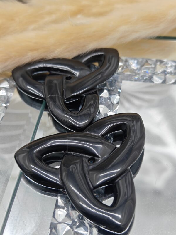 Obsidienne Noire Nœud de la Trinité – Image 2