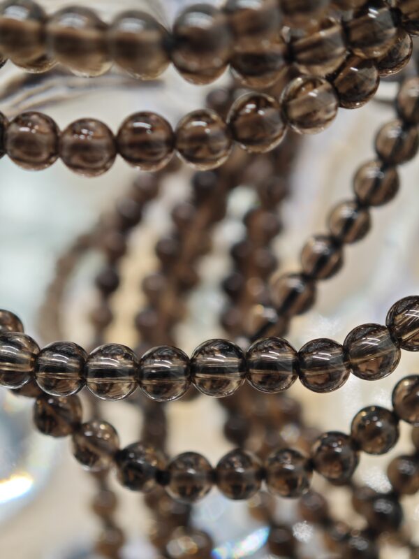 Bracelet Quartz Fumé 4mm – Image 2