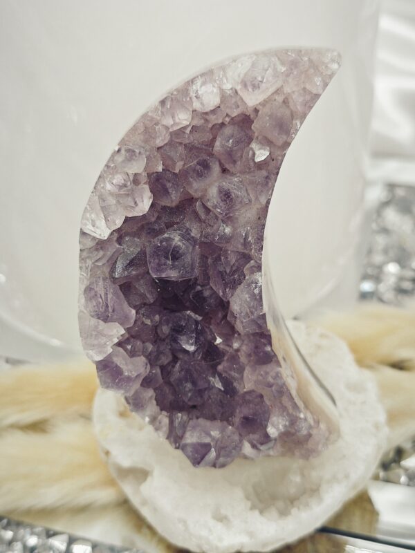 Agate Améthyste Croissant de Lune