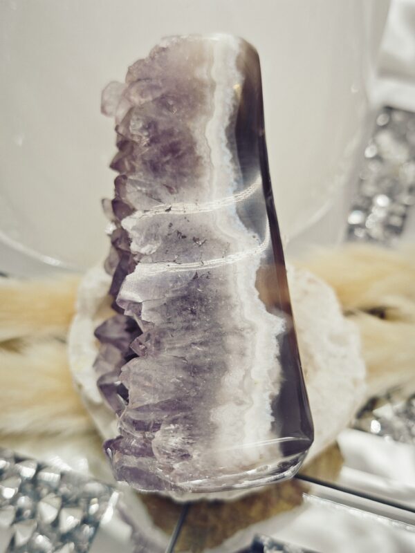 Agate Améthyste Croissant de Lune – Image 2