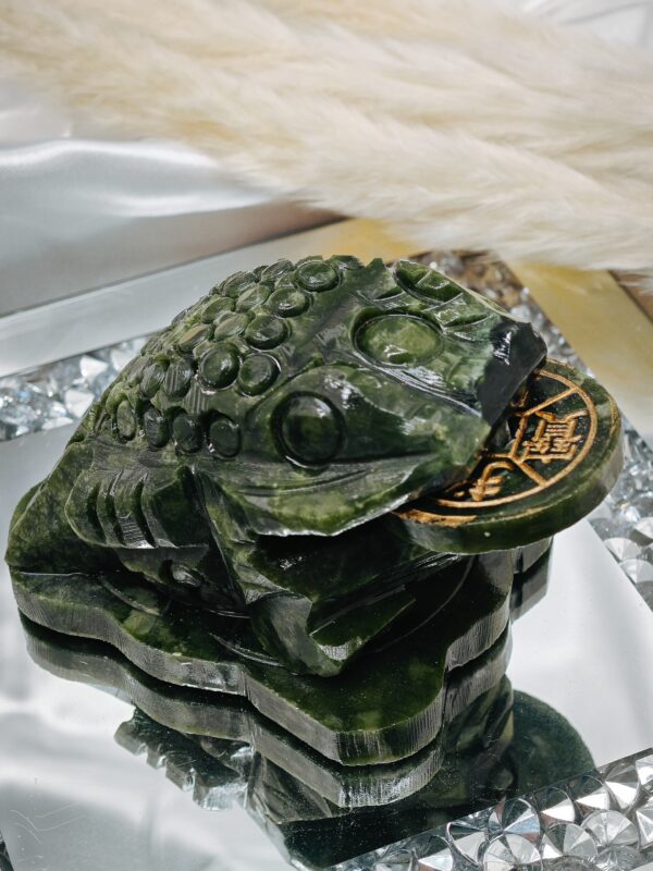 Jade vert Grenouille de la fortune – Image 3