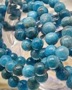 Bracelet Apatite bleu 8mm