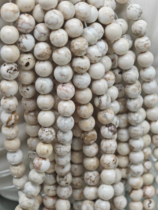 Perle Magnesite Naturellle 8mm