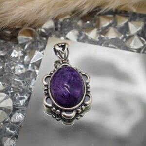 Pendentif Argent 925 Charoïte