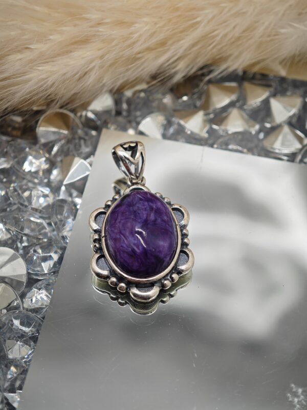 Pendentif Argent 925 Charoïte