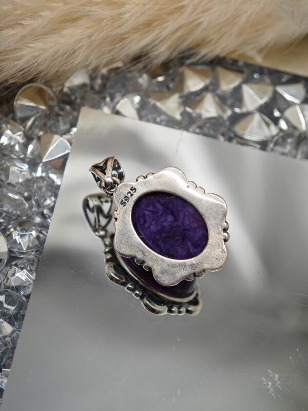 Pendentif Argent 925 Charoïte – Image 2